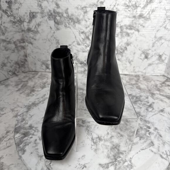 Bernardo Womens Helene Bootie Ankle Boot Size 8 Black Leather Minimalist Capsule - Picture 5 of 8